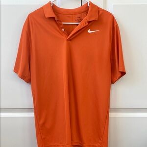 Nike Men's Orange Polo Shirt